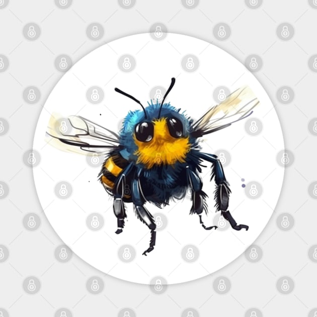 Cute Bumble Bee Ready For Spring Time Magnet by mw1designsart